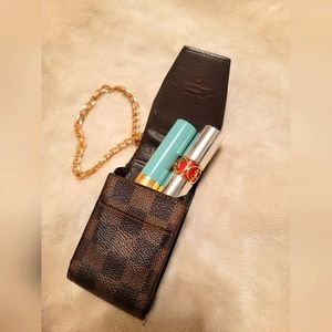 COPY - EUC Vintage Louis Vuitton Case with u branded chain